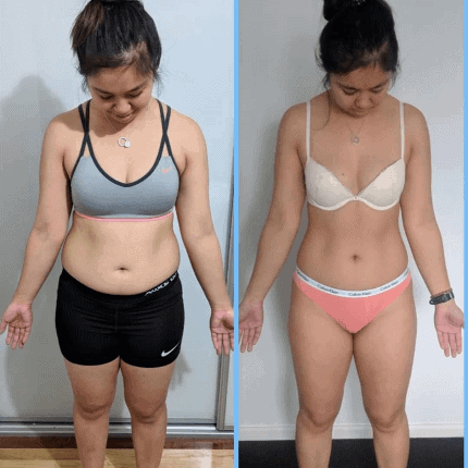 before-and-after-image-woman-lean-and-fat-loss